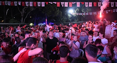 Milli heyecan Bornova’da bir başka yaşanıyor