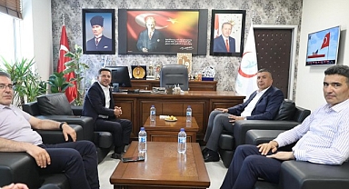 Nevşehir Belediye Başkanı Rasim Arı, Nevşehir İl Sağlık Müdürü Op. Dr. Hasan Tartar’ı ziyaret etti