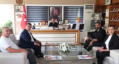 AESOB Başkanı Dere'den Başkan Topaloğlu'na ziyaret 