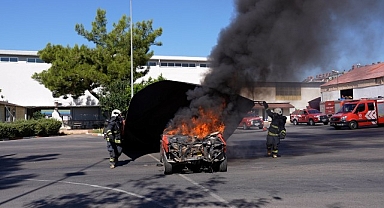Antalya itfaiyesinden Türkiye'de bir ilk
