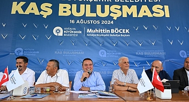 Başkan Böcek Kaşlı muhtarlarla buluştu