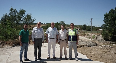 Başkan Gerenli Lüleburgaz Deresi’ndeki çalışmaları inceledi