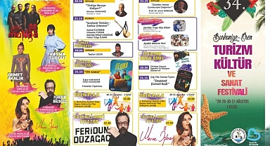 Burhaniye Belediyesi tarafından bu yıl 34.’sü düzenlenecek Burhaniye-Ören Turizm, Kültür ve Sanat Festivali’nin programı açıklandı.