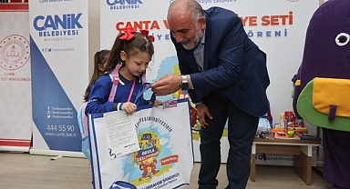 Canik'te Tüm Birinci Sınıflara Çanta ve Kırtasiye Seti Hediye Edilecek