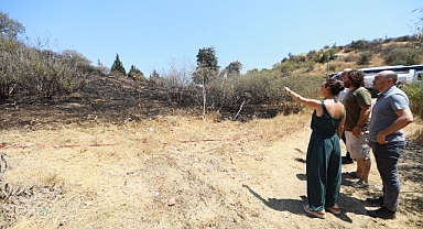 Efes Alt Kapı yangını sonrası Filiz Başkan’dan izmarit uyarısı!