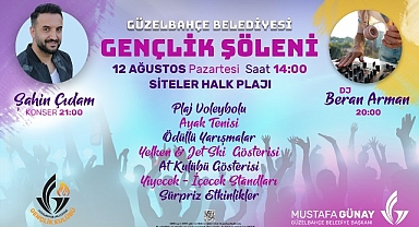 Güzelbahçe Belediyesi Gençlik Şöleni Başlıyor