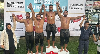 Kemer Belediye pehlivanı 3’üncü oldu