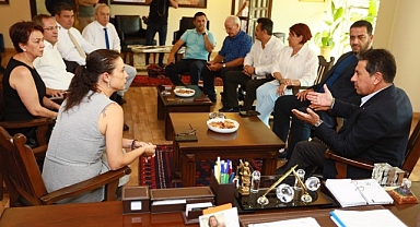 Kıyı Ege Belediyeler Birliği Temmuz Ayı Encümen Toplantısı, Efes Selçuk Belediyesi ev sahipliğinde Selçuk Efes Kent Belleğinde yapıldı