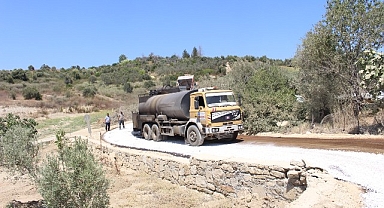 Manavgat'ta grup yolları asfaltlanıyor