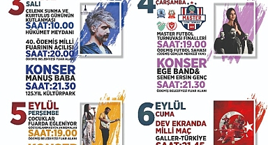 Ödemiş’te kurtuluş etkinlikleri