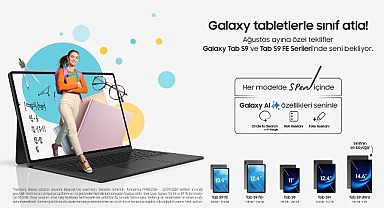 Samsung’dan yapay zekalı Galaxy Tab S9 Serisi tabletlerde “Okula Dönüş” kampanyası
