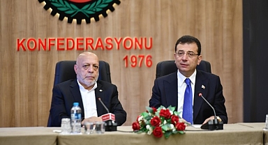 TBB ve İBB Başkanı Ekrem İmamoğlu, Türk-İş ve Hak-İş Genel Başkanlarıyla Ankara’da ayrı ayrı bir araya geldi