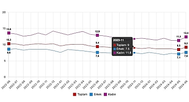 Tüik: Mevsim etkisinden arındırılmış işsizlik oranı %9,2 seviyesinde gerçekleşti