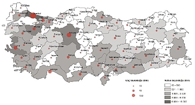 Tüik: Türkiye'de 2023 yılında 3 milyon 450 bin 953 kişi iller arasında göç etti