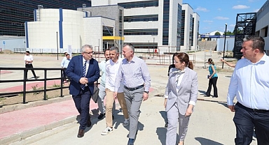 Yeni hastaneye çevre düzenlemesi ve kavşak