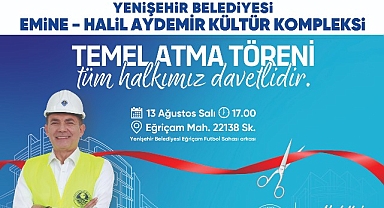 Yenişehir Belediyesi yeni kültür kompleksinin temelini yarın atıyor