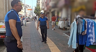 Zabıtadan Kaldırım İşgali Denetimi