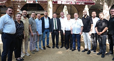 Başkan Aydın güne esnaf ziyareti ile başladı