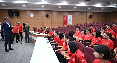 Başkan Kocaman milli sporculara başarılar diledi