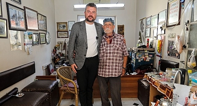 Belediye Başkanı Görkem Duman'dan, Buca'nın en eski kunduracısına ziyaret