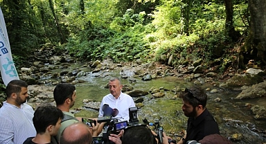 Büyükşehir, Kirazdere’ye 8 bin adet alabalık saldı