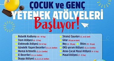 Çocuk ve Genç Yetenek Atölyeleri başlıyor