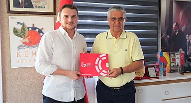 Gençlik Parlamentosu Başkanı Bahar’dan Başkan Topaloğlu’na ziyaret 