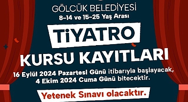 Gölcük Belediyesi tiyatro kursu kayıtları başladı.