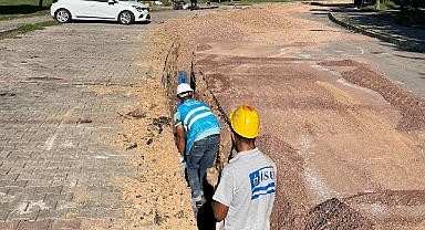 Şekerpınar’da 2 kilometre içme suyu hattı yenilendi