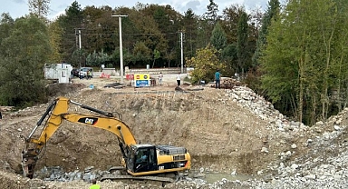 Tatarahmet köprüsünde temel betonu döküldü