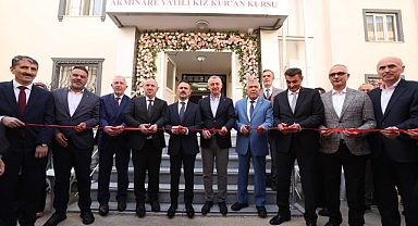 Akminare Yatılı Kız Kuran Kursu açılışına katılan Büyükakın; Güzel gönüllü insanlar güzel hizmetlere vesile olur