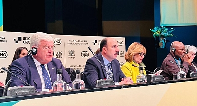 Başkan Altay Uluslararası Ceza Mahkemesi’ne Ev Sahipliği Yapan Lahey’de Herkes İçin Adalet Çağrısında Bulundu