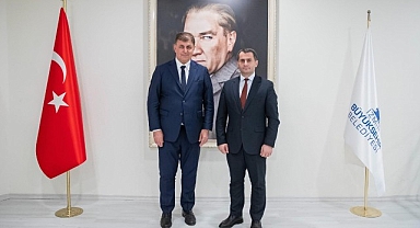 Başkan Tugay Kuzey Makedonya Başkonsolosu Fazlioski’yi ağırladı