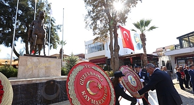 Güzelbahçe’de Ata’nın Huzuruna Çelenk Sunuldu