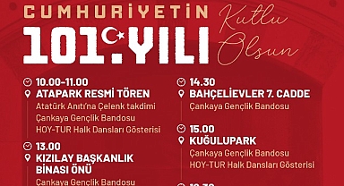 Hüseyin Can Güner: “Cumhuriyetimizin 101. yılında, cumhuriyetimizi yaşatma inancıyla Atamızın ebedi istirahatgahı Anıtkabir’deyiz.”