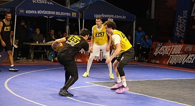 Konya’da 3x3 Basketbol Turnuvası Heyecanı Yaşandı