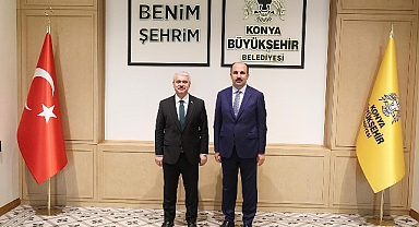 Konya Valisi Akın Başkan Altay’ı Ziyaret Etti