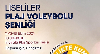 Liseliler plaj voleybolu şenliğinde buluşuyor