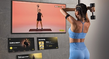 Samsung TV’lerde sunulan evde fitness deneyimi Technogym egzersizleriyle zenginleşiyor