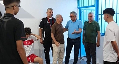 Şarampolspor Başkanı’ndan, Başkan Topaloğlu’na kutlama