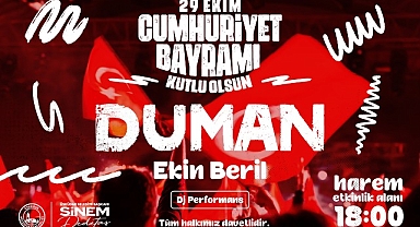 Üsküdar'da 29 Ekim Coşkuyla Duman ve Ekin Beril ile Kutlanacak