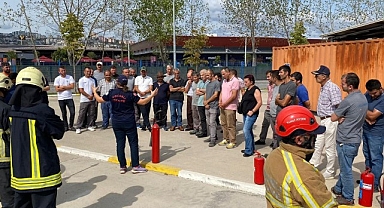 Yahya Kaptan site yönetimine İtfaiyeden eğitim