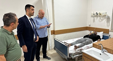 Yangından etkilenen turistlere geçmiş olsun ziyareti