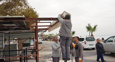Akçay kordonda çevre düzenlemeleri