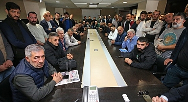 Başkan Ünsal pazarcı esnafını konuk etti