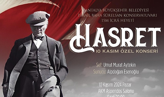 Büyükşehir'den Atatürk'ü anma konseri
