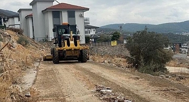Didim’de Sağanak Yağış Sonrası Zarar Gören Yollar Onarıldı