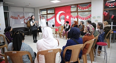 Konaklı kadınlara şiddete karşı hakları anlatıldı