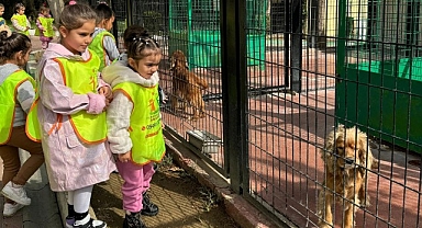 Küçük hayvanseverlerden can dostlarına ziyaret