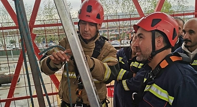 MİMAŞ personeline İtfaiyeden eğitim